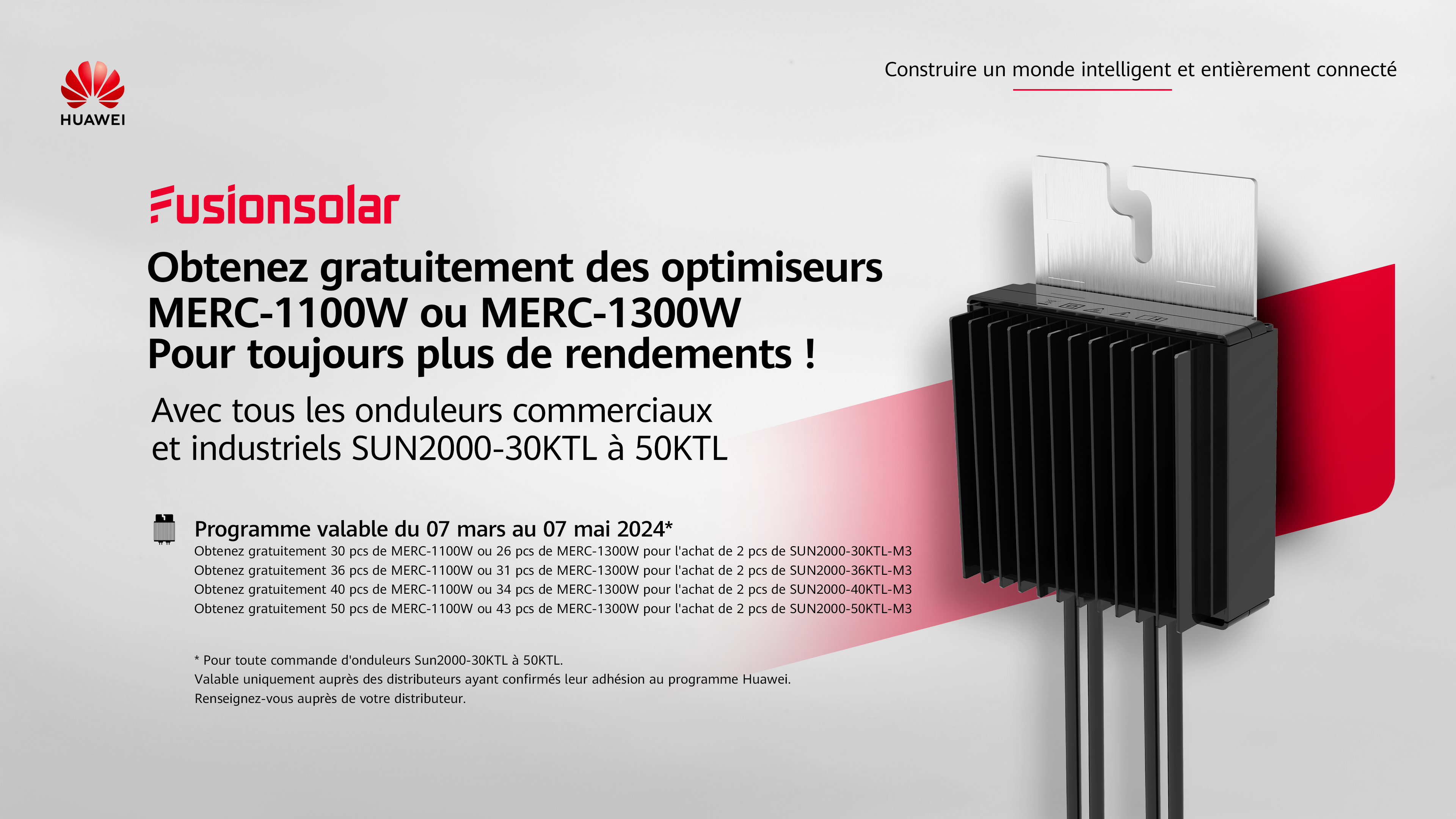 Offre spéciale optimiseurs Huawei C&I