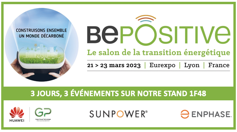 3 JOURS, 3 ÉVÉNEMENTS SUR NOTRE STAND BePOSITIVE !